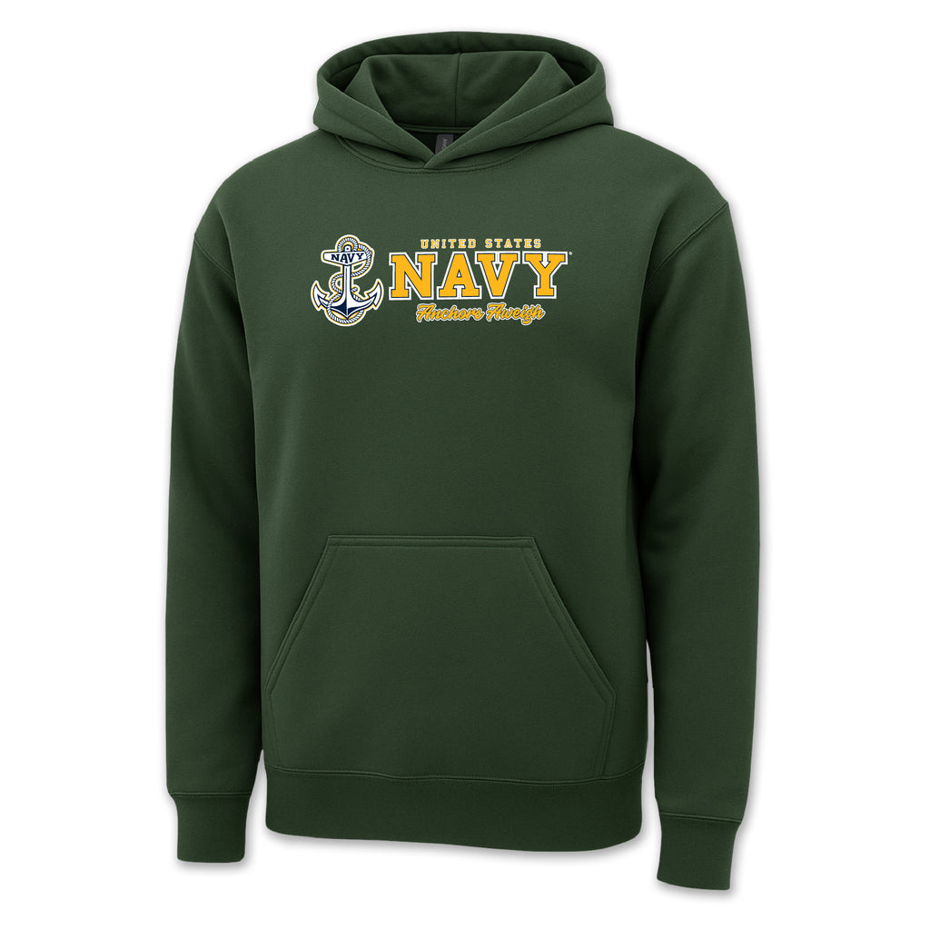 Pick Your Design Navy Hooded Sweatshirt (OD Green)