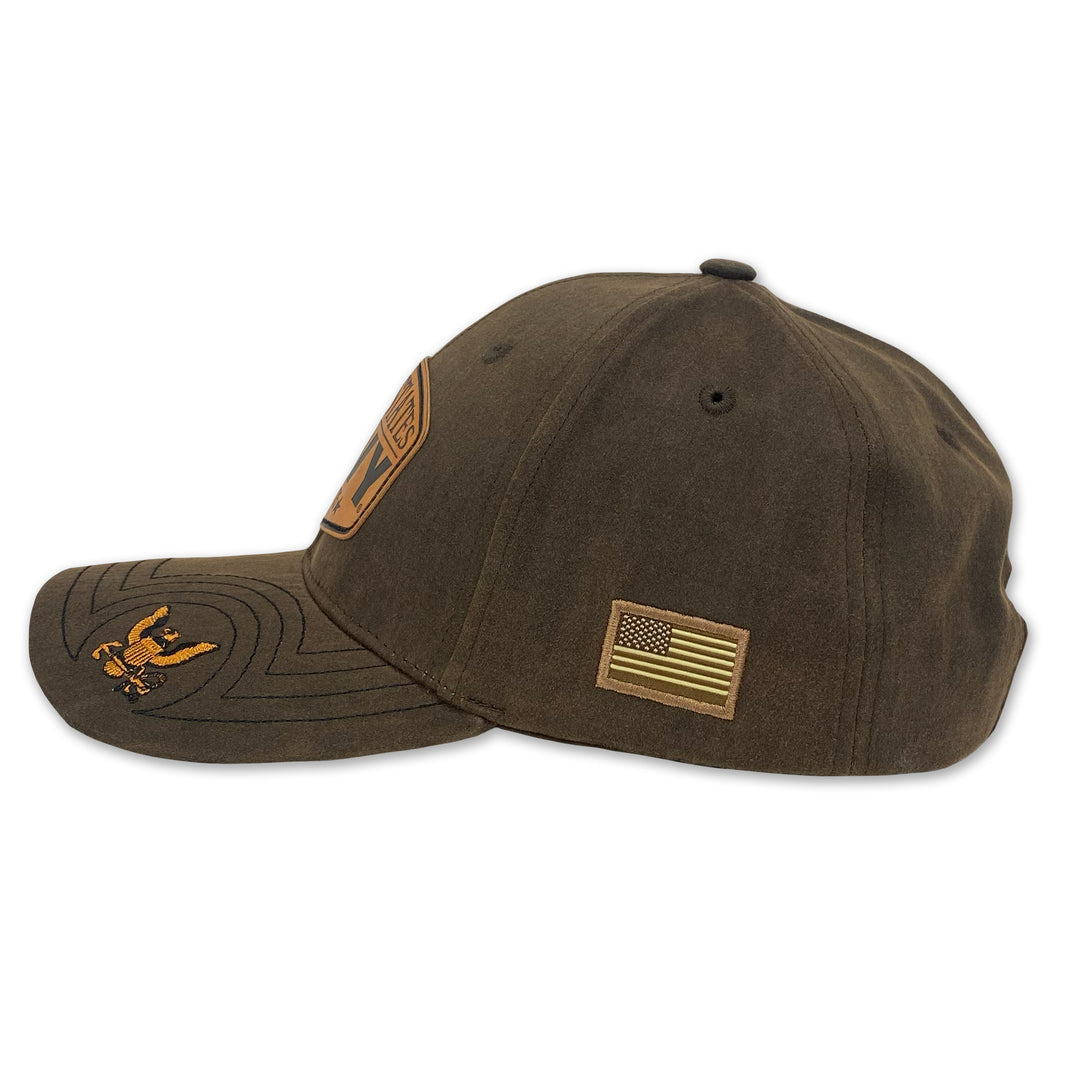 United States Navy Waxed Cotton Hat (Brown)