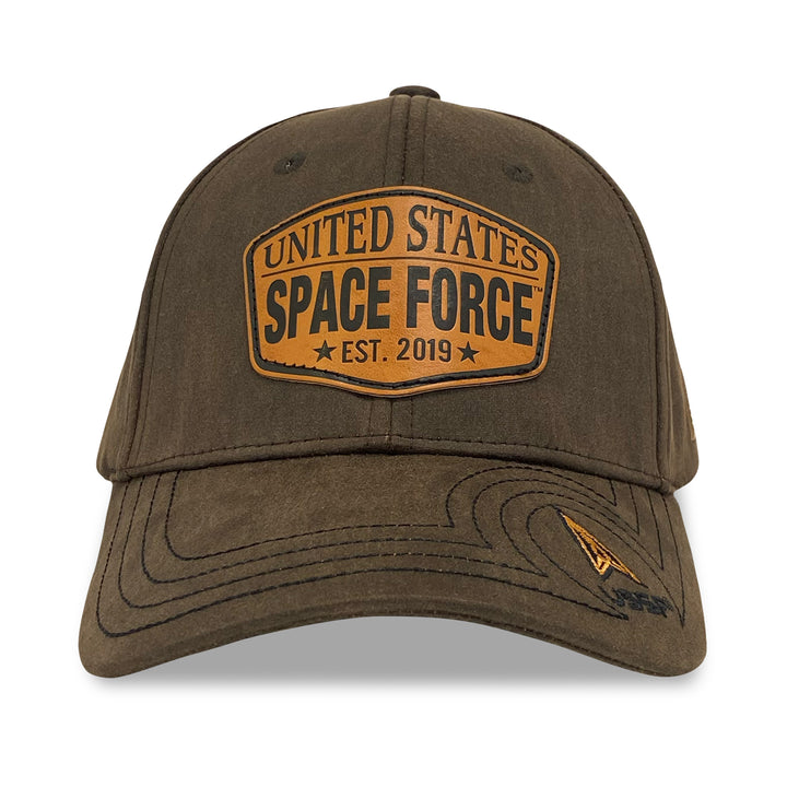 United States Space Force Waxed Cotton Hat (Brown)