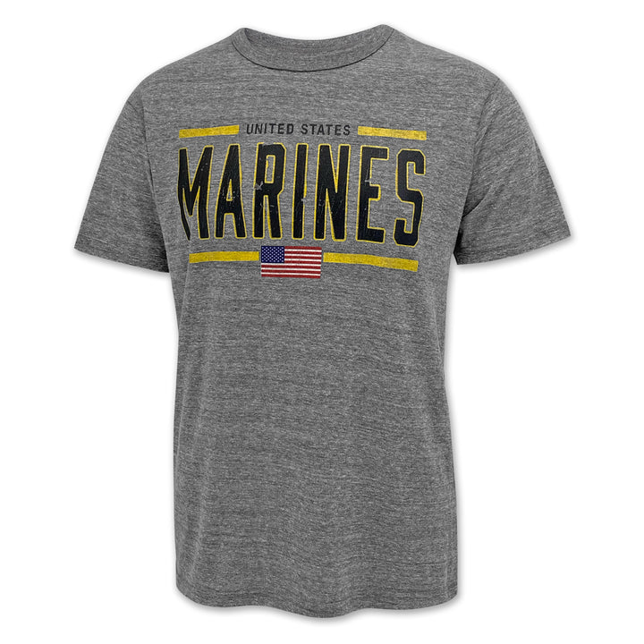 United States Marines Flag Vintage T-Shirt (Grey)