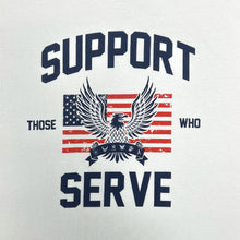 Load image into Gallery viewer, Support Those Who Serve Eagle T-Shirt (White)