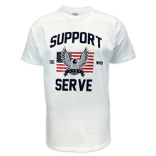 Load image into Gallery viewer, Support Those Who Serve Eagle T-Shirt (White)