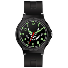 Load image into Gallery viewer, U.S. Air Force Black Strap Field Watch (Black)
