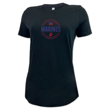 Load image into Gallery viewer, Marines Ladies Center Chest Circle Logo T-Shirt