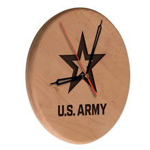 Load image into Gallery viewer, United States Army 13&quot; Solid Wood Engraved Clock