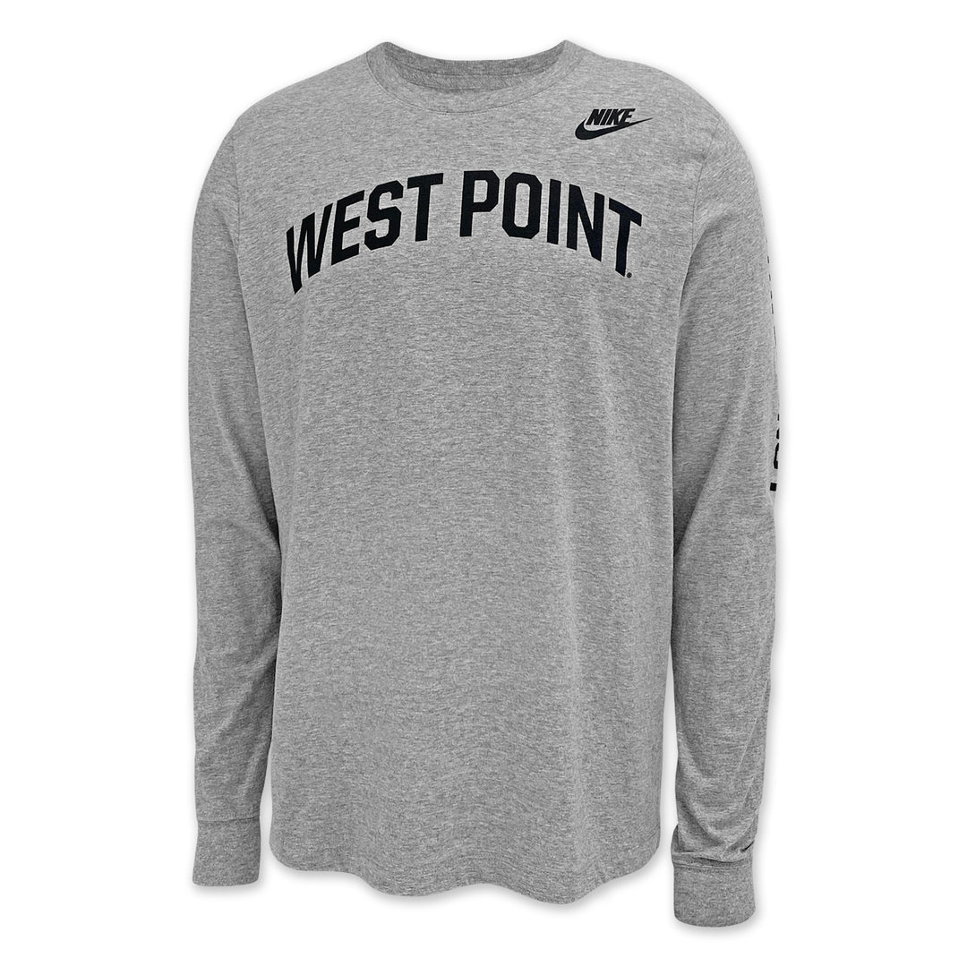 West Point Nike Long Gray Line Long Sleeve T-Shirt (Grey)