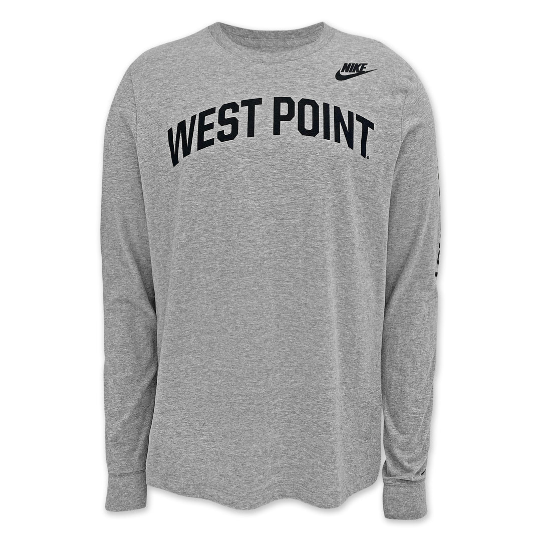 West Point Nike Long Gray Line Long Sleeve T-Shirt (Grey)