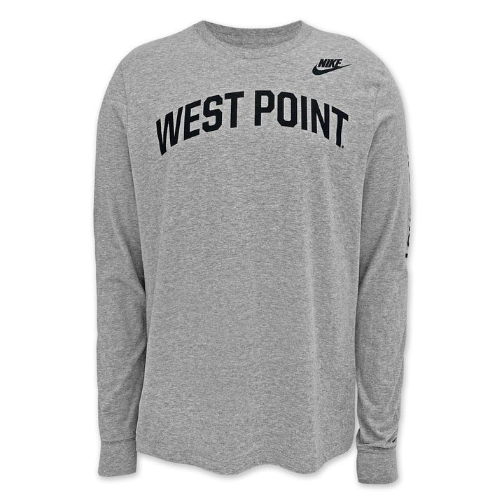 West Point Nike Long Gray Line Long Sleeve T-Shirt (Grey)