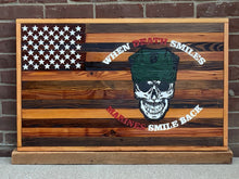 Load image into Gallery viewer, When Death Smiles Barnwood Flag Sign*
