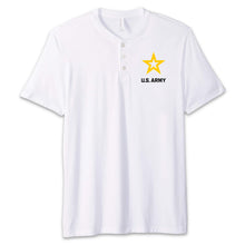 Load image into Gallery viewer, Army Star Mens Henley T-Shirt