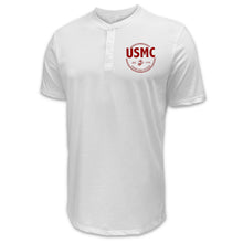 Load image into Gallery viewer, Marines Veteran Mens Henley T-Shirt