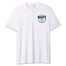 Load image into Gallery viewer, Navy Retired Mens Henley T-Shirt