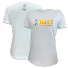 Load image into Gallery viewer, Navy Ladies Duo T-Shirt