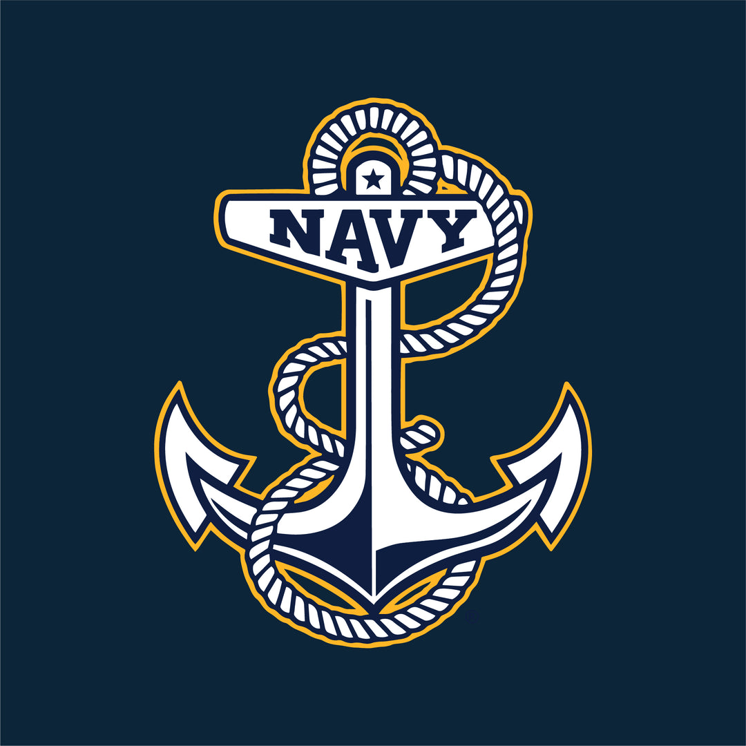 Navy Ladies Anchor Logo T-Shirt