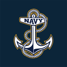 Load image into Gallery viewer, Navy Ladies Anchor Logo T-Shirt