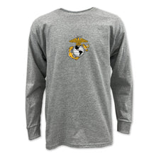 Load image into Gallery viewer, Pick Your Design Marines Youth Long Sleeve T-Shirt (Grey)