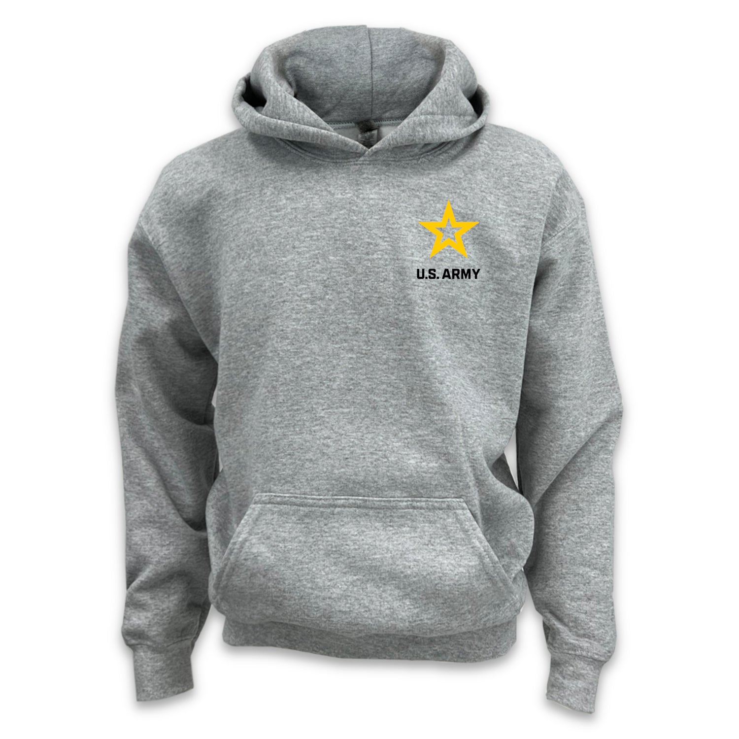 Pick Your Design Army Youth Hooded Sweatshirt (Grey)