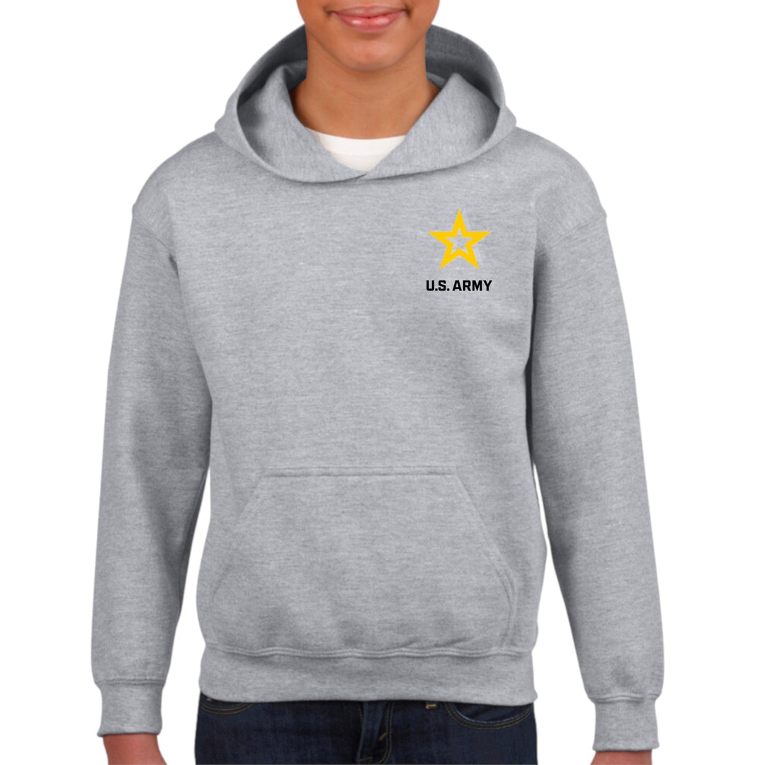 Army Star Youth Left Chest Hood