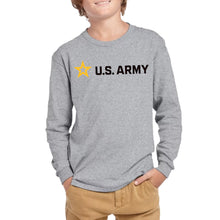 Load image into Gallery viewer, Army Full Chest Youth Long Sleeve T-Shirt