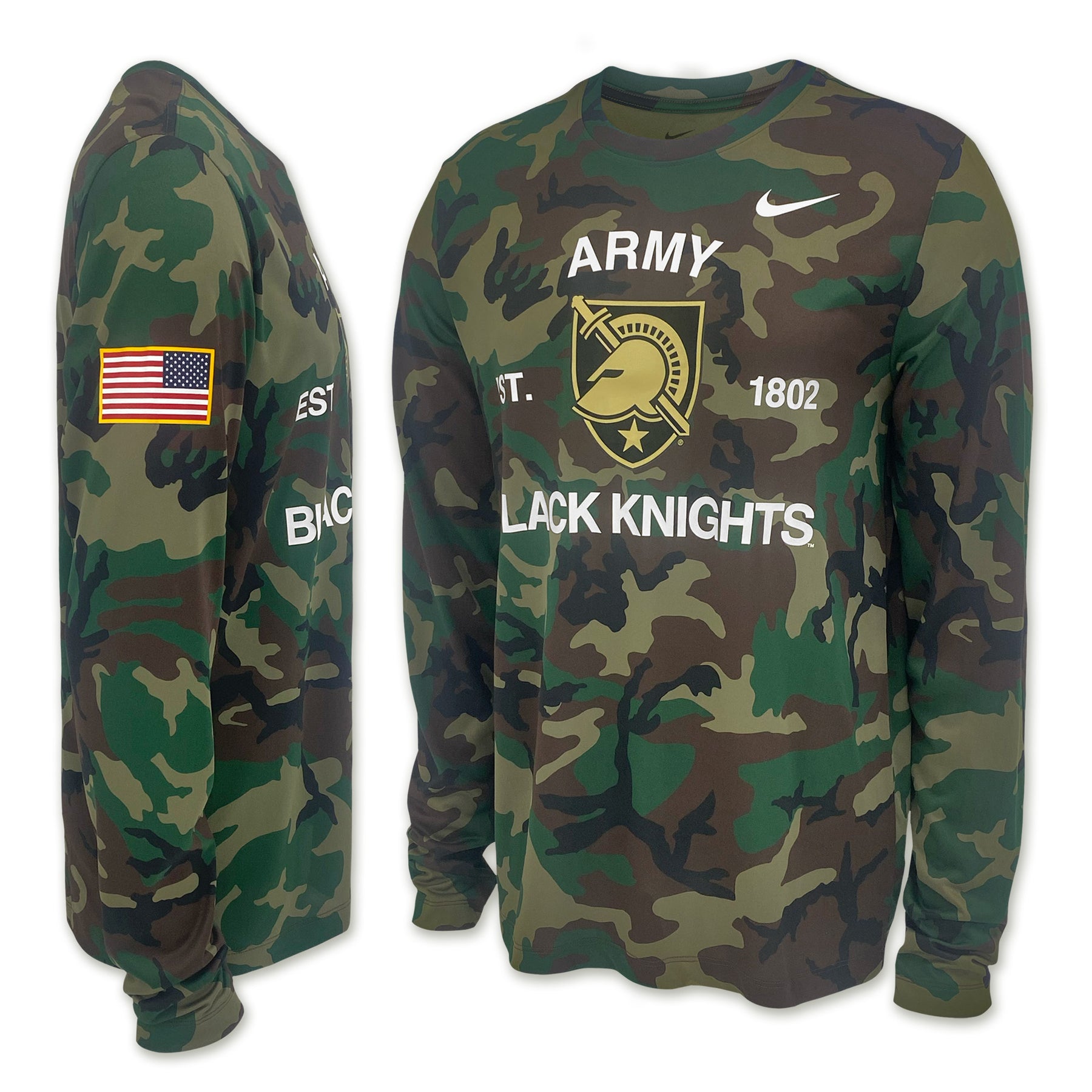army black knights gear Army Black Knight Legend Men's Nike Dri-FIT Long-Sleeve T-Shirt