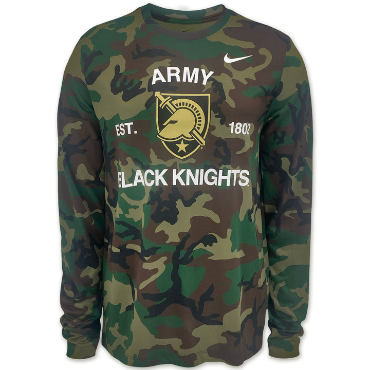 Army Nike Black Knights Military Long Sleeve Legend T-Shirt (Camo)