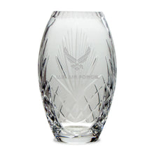 Load image into Gallery viewer, Air Force Wings Full Leaded Crystal Vase