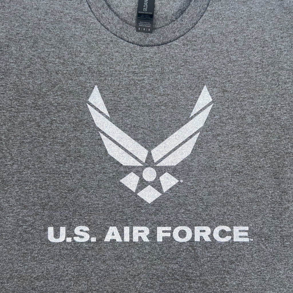 Air Force Reflective Logo T-Shirt (Charcoal)