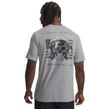 Load image into Gallery viewer, Air Force Under Armour Freedom By Air Skull T-Shirt (Grey)