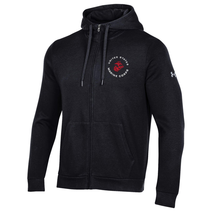 United States Marines EGA Rival Full Zip (Black)