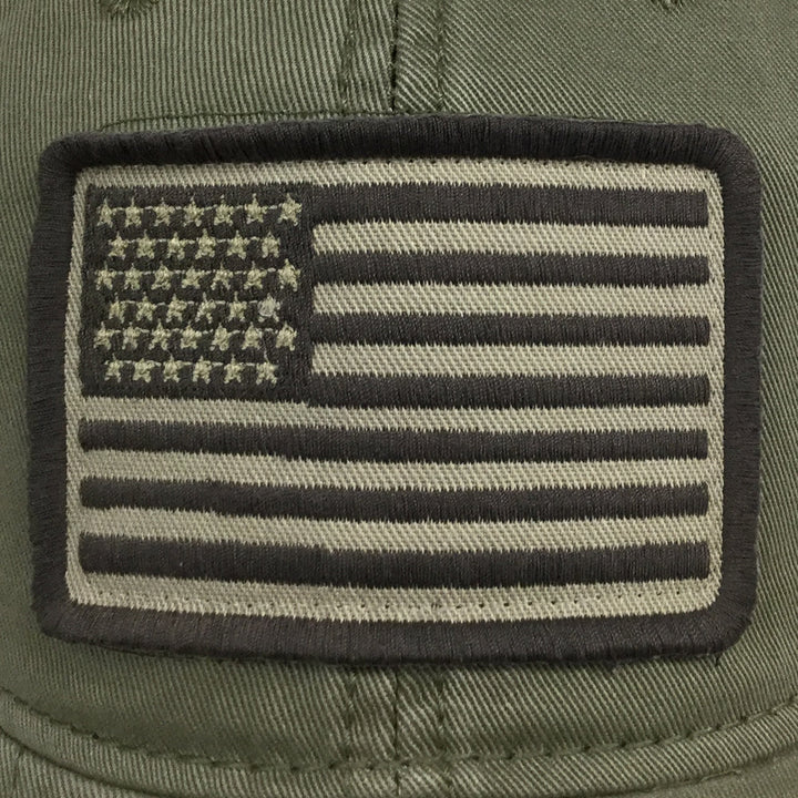 ARMY PATCH FLAG HAT (MOSS) 2