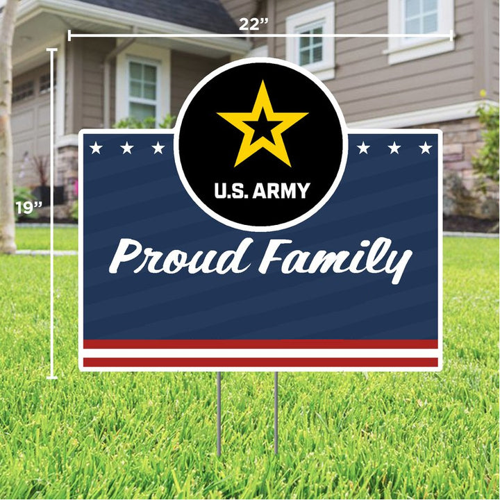 Army Proud Family Custom Lawn Sign*