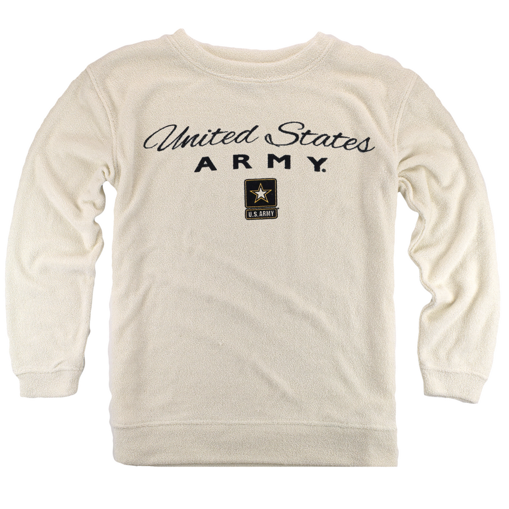 United States Army Star Oversized Cozy Crew (Oatmeal)