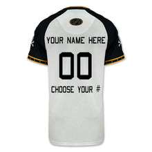 Load image into Gallery viewer, Navy Custom Under Armour Baseball Replica Jersey (White)