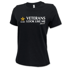 Load image into Gallery viewer, Army Lady Vet Looks Like Me Ladies T-Shirt