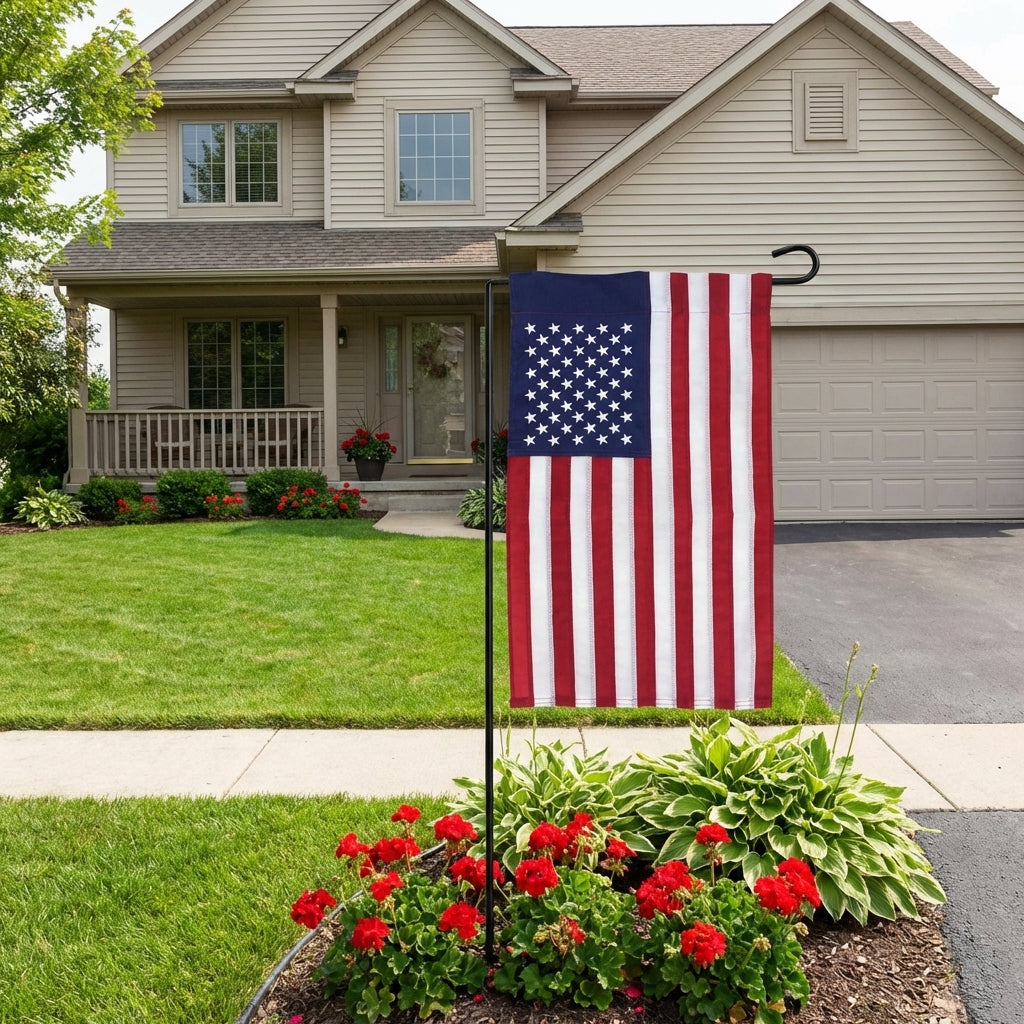 American Flag Garden Banner Flag (13"x18")