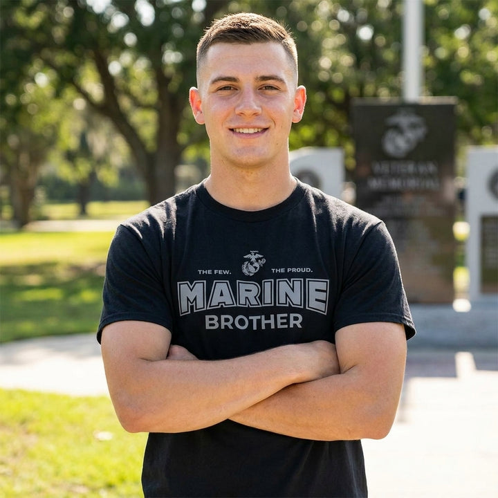 Marines Brother T-Shirt (Black)