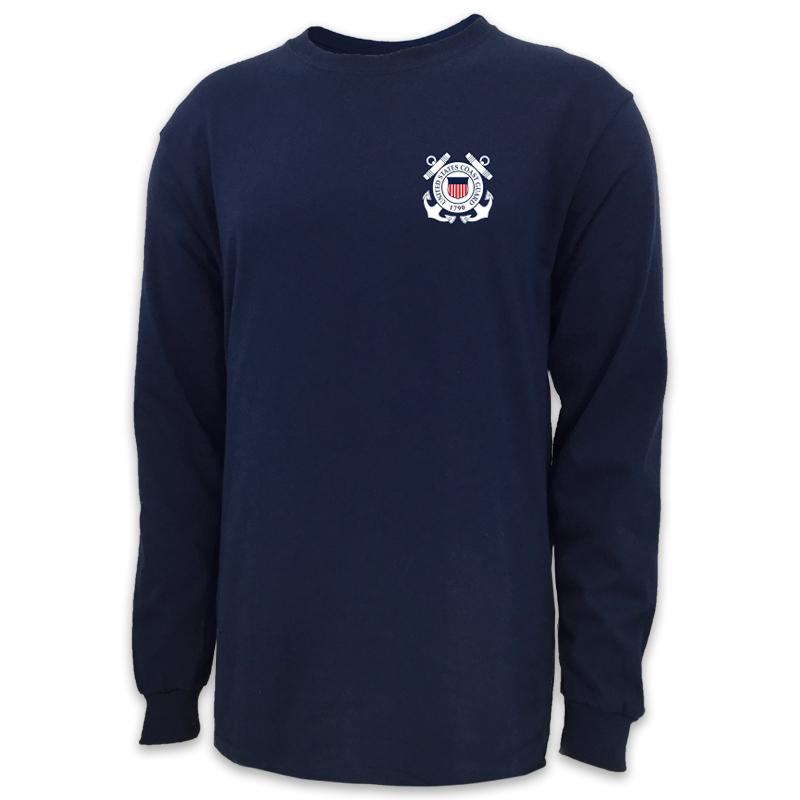 COAST GUARD SEAL LOGO LONG SLEEVE T-SHIRT (NAVY)