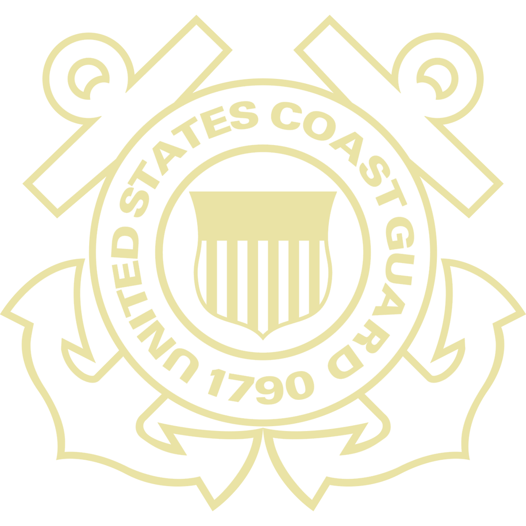 U.S. Coast Guard Embossed Studio Certificate Frame (Vertical)*