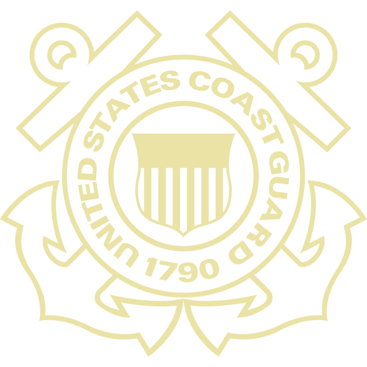 U.S. Coast Guard Embossed Studio Certificate Frame (Vertical)*