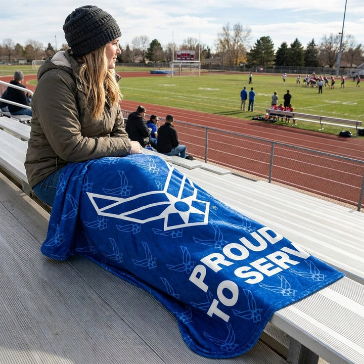 Air Force Proud to Serve Ultra Soft Blanket (50"x60")