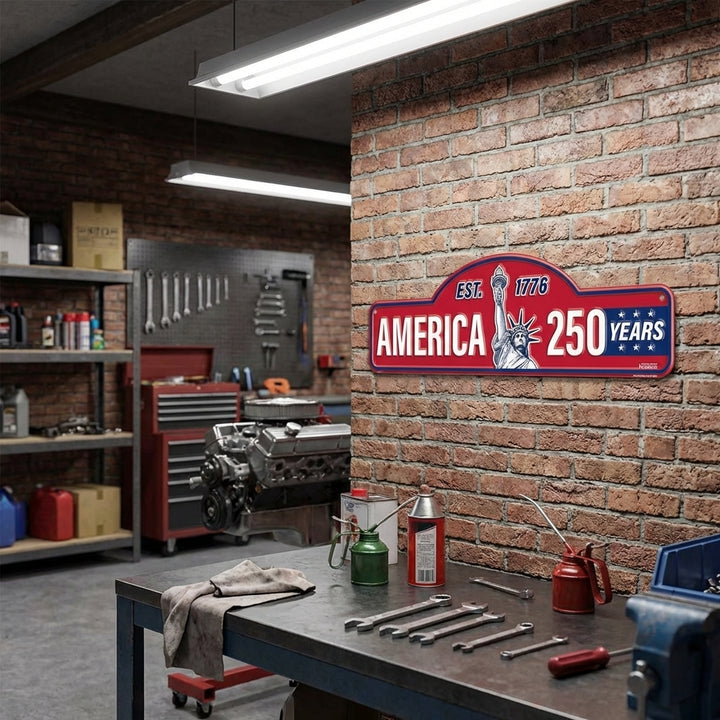 America 250 Years Street Sign (Red)