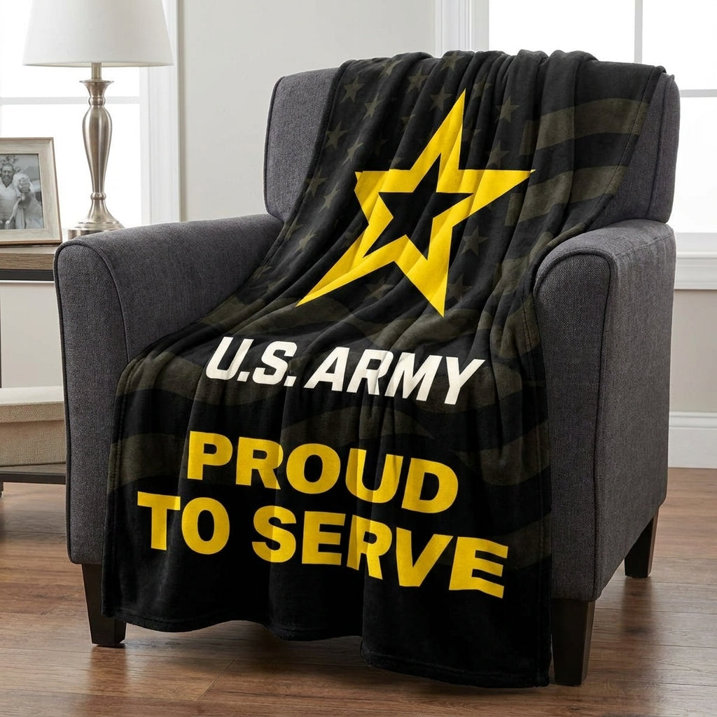 Army Proud to Serve Ultra Soft Blanket (50"x60")