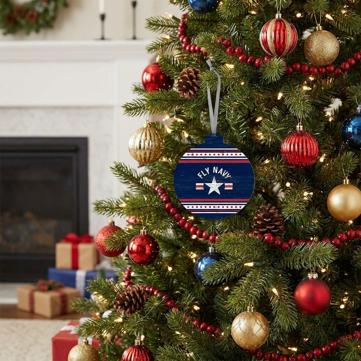 Fly Navy Ornament