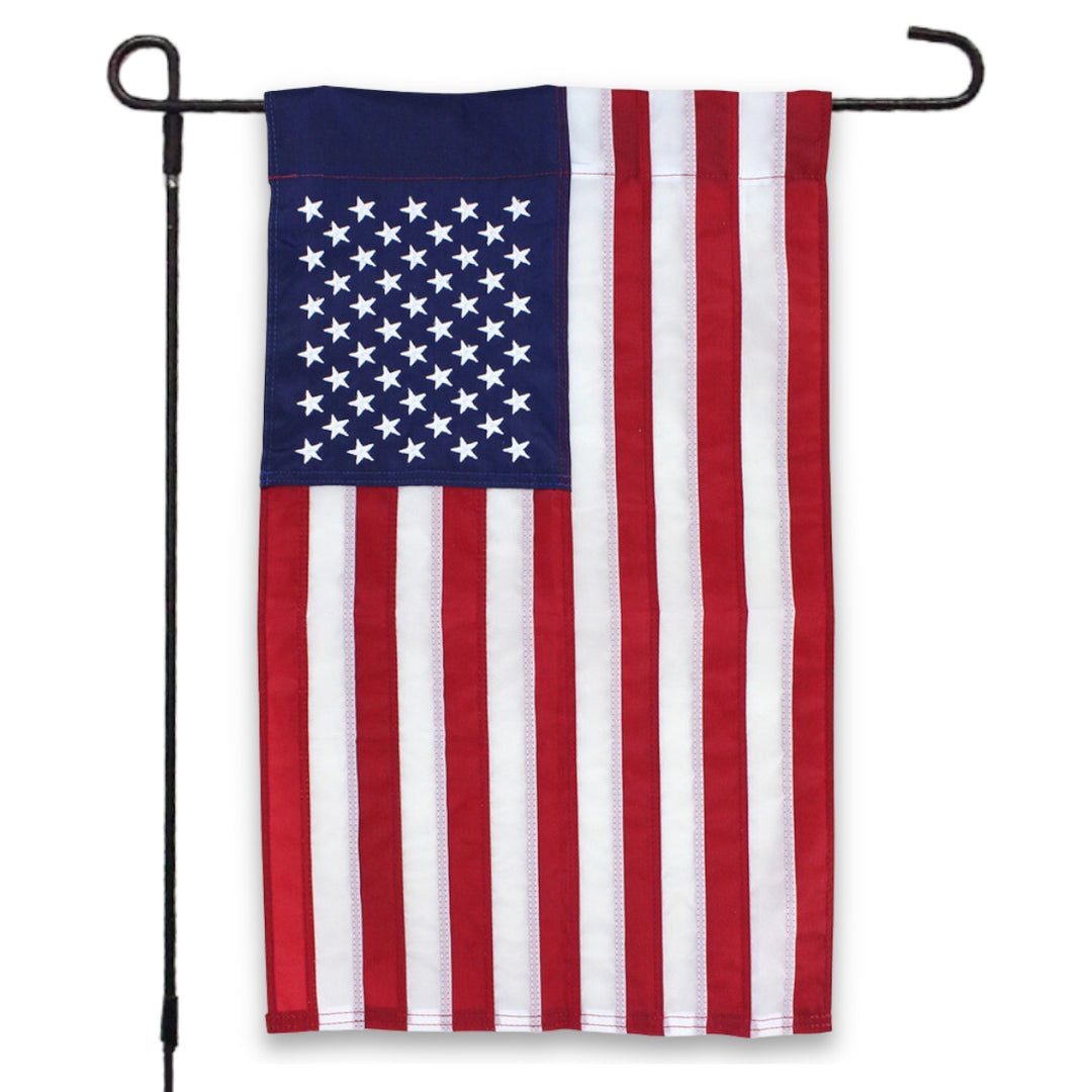 American flag on a white background