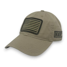 Load image into Gallery viewer, Navy Patch Flag Hat (Khaki)