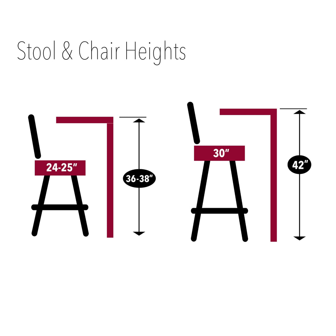 Marines EGA Stool with Back (Chrome Finish)*