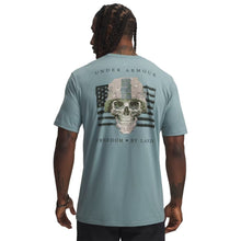 Load image into Gallery viewer, Army Under Armour Freedom By Land Skull T-Shirt (Green)