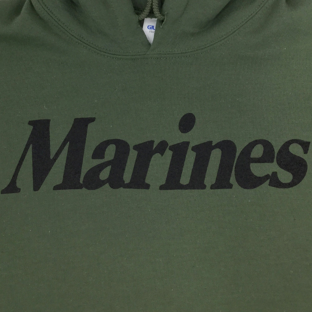 MARINES LOGO CORE HOOD (OD GREEN) 2