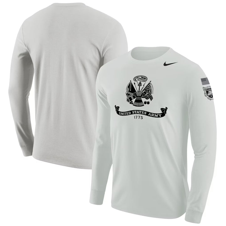 United States Army Nike 2025 Rivalry Cotton Long Sleeve T-Shirt (Photon Dust)