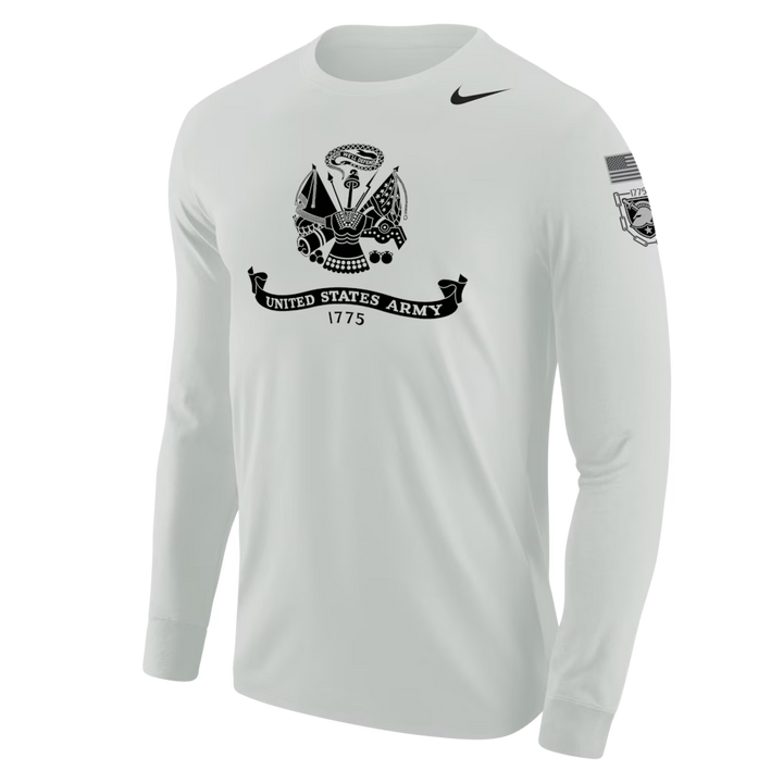United States Army Nike 2025 Rivalry Cotton Long Sleeve T-Shirt (Photon Dust)